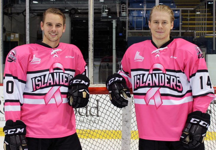 pink islanders jersey