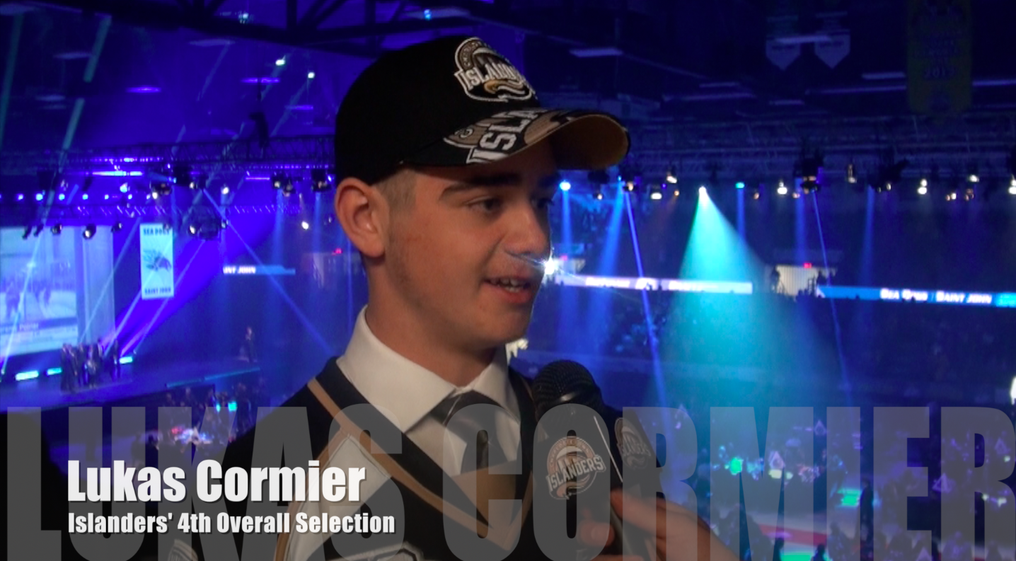 Welcome to Charlottetown, Lukas Cormier - Charlottetown Islanders
