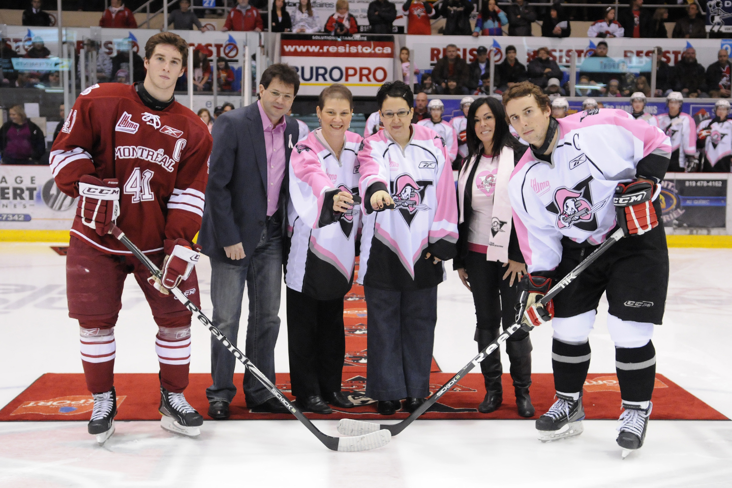 LES VOLTIGEURS et son match au profit de la Fondation du cancer du sein