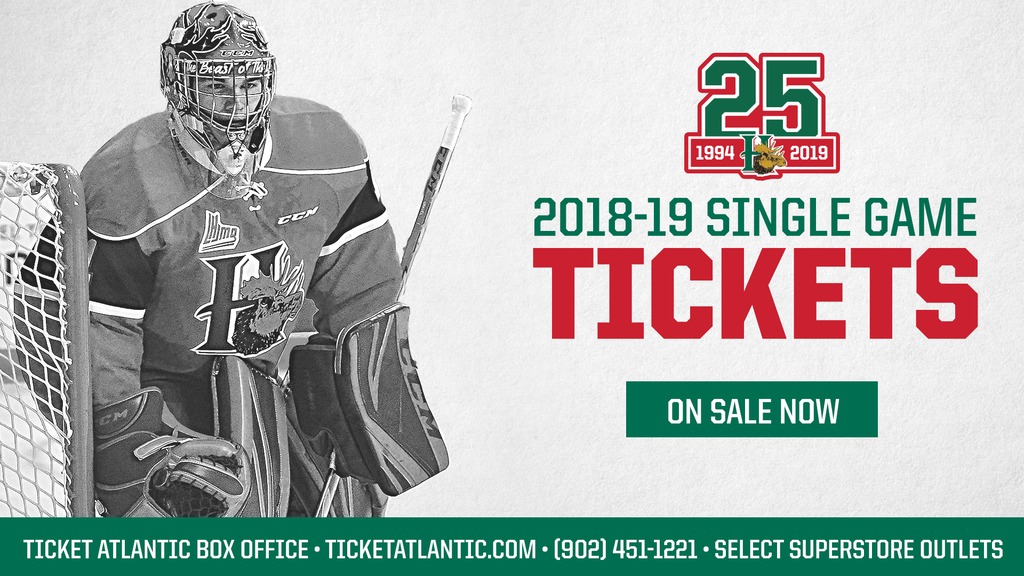 Mooseheads Individual Tickets on sale now Halifax Mooseheads