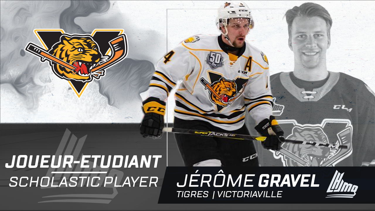 JoueurÉtudiant du Mois Octobre, 2019 Jérôme Gravel (Victoriaville