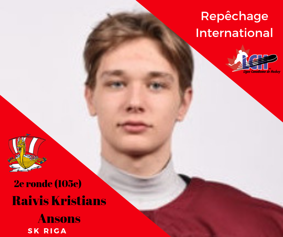 Le Drakkar sélectionne Demchenko et Ansons au repêchage européen Le