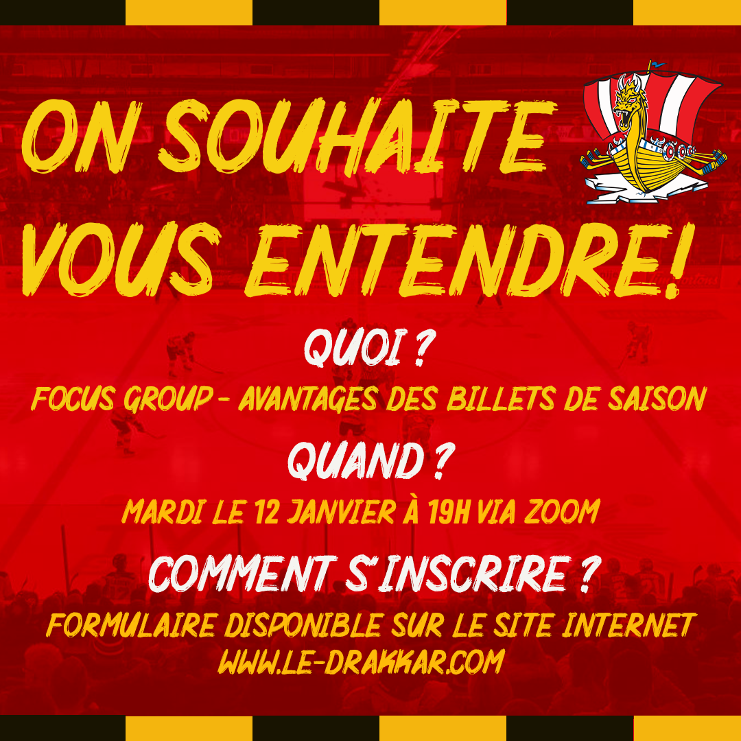 INSCRIPTIONFocus group 1 Les avantages des billets de saison Le