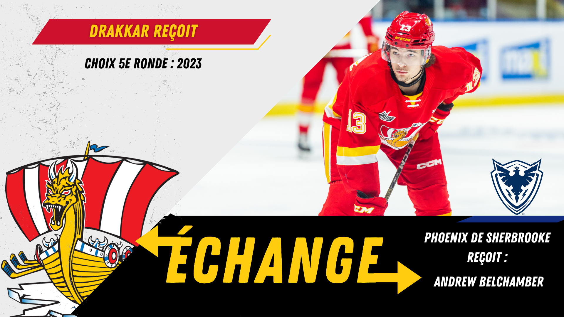 Andrew Belchamber prend le chemin de Sherbrooke Le Drakkar de